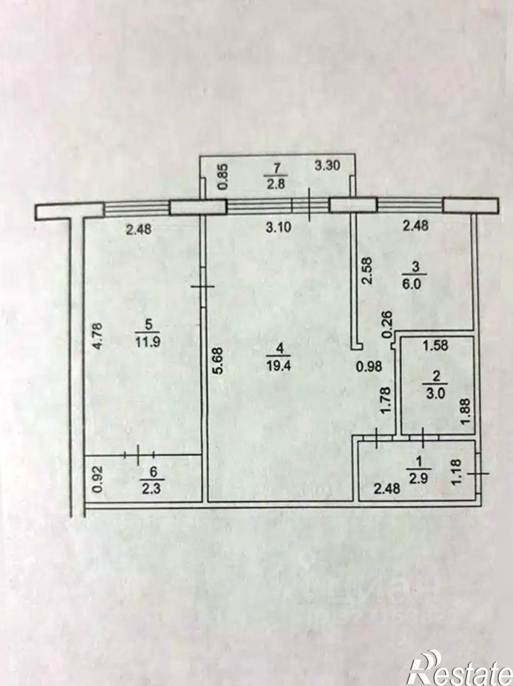 2-комн квартира б-р Юлаева, 57,  д. 57