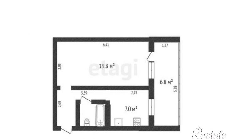 1-комн квартира ул Ленинградская, 93а,  д. 93а