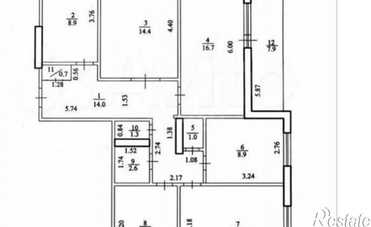 4-комн квартира ул Островского, 76,  д. 76