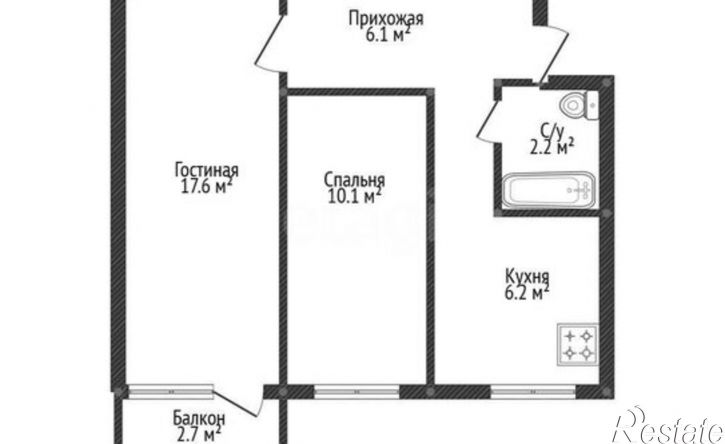2-комн квартира улица Калинина, 72,  д. 72