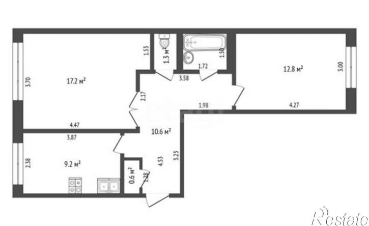 2-комн квартира ул Ленинградская, 59,  д. 59