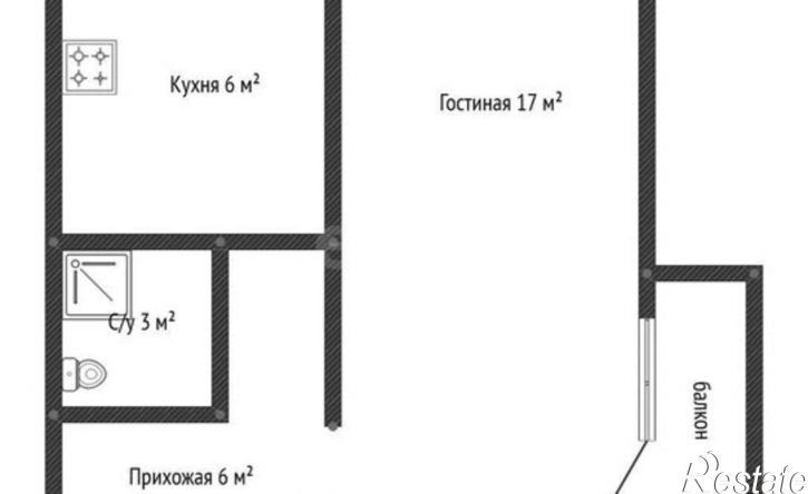 1-комн квартира улица Калинина, 71,  д. 71