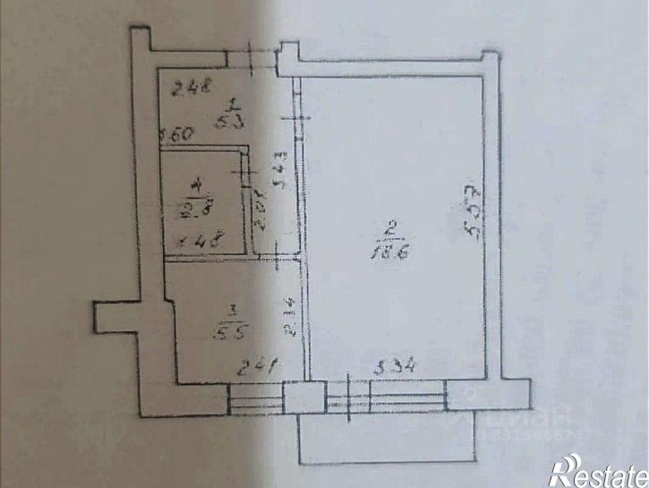 1-комн квартира ул Чапаева, 26/43,  д. 26/43