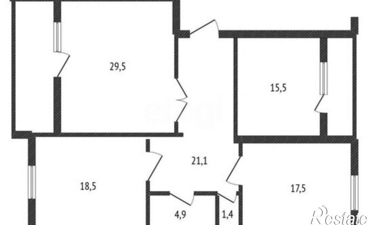 3-комн квартира ул Калинина, 98,  д. 98