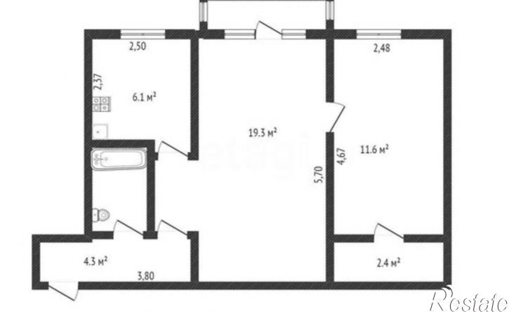 2-комн квартира пр-кт Нефтяников, 13,  д. 13