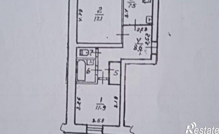 2-комн квартира ул Губкина, 12,  д. 12