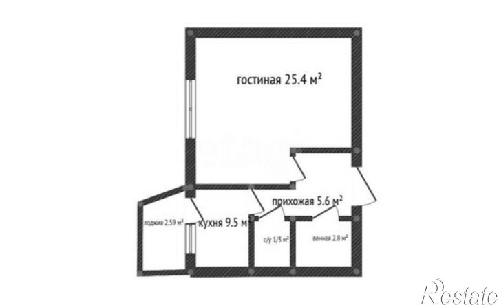 1-комн квартира ул Островского, 71а,  д. 71а