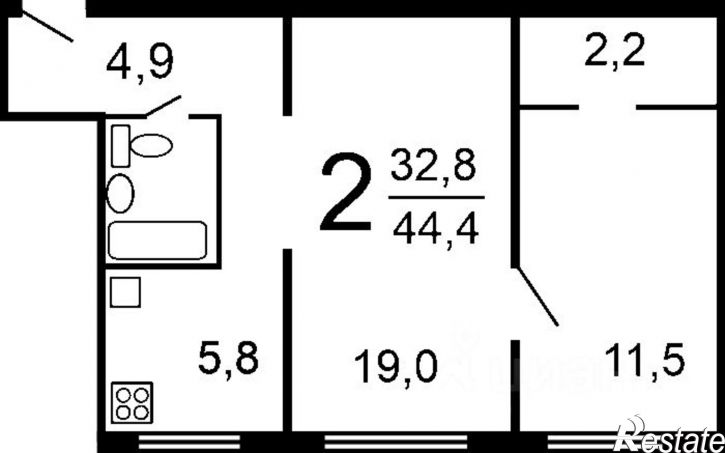 2-комн квартира б-р Юлаева, 55а,  д. 55а