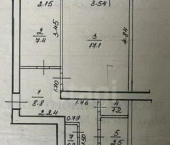2-комн, 51кв м, этаж 2/5 ул Бочкарева, 9А