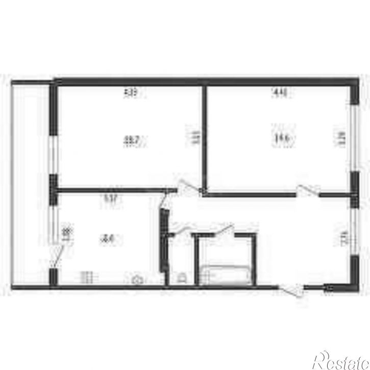 2-комн квартира ул Ленинградская, 15,  д. 15