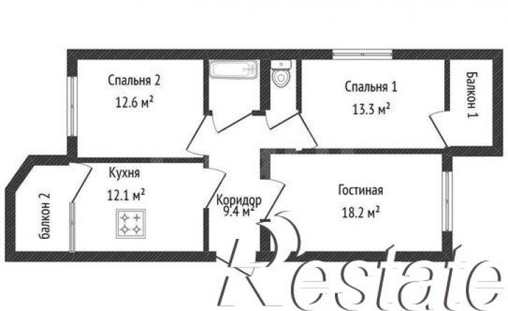3-комн квартира бульвар Салавата Юлаева, 46,  д. 46