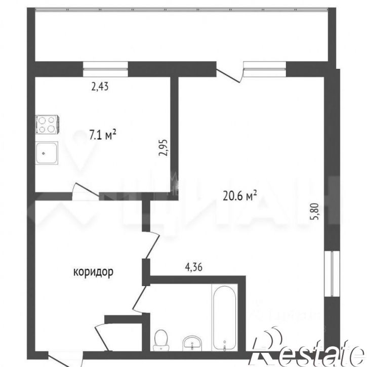 1-комн квартира улица Губайдуллина, 4,  д. 4