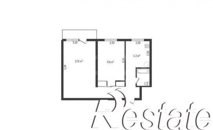 2-комн квартира улица Калинина, 18,  д. 18